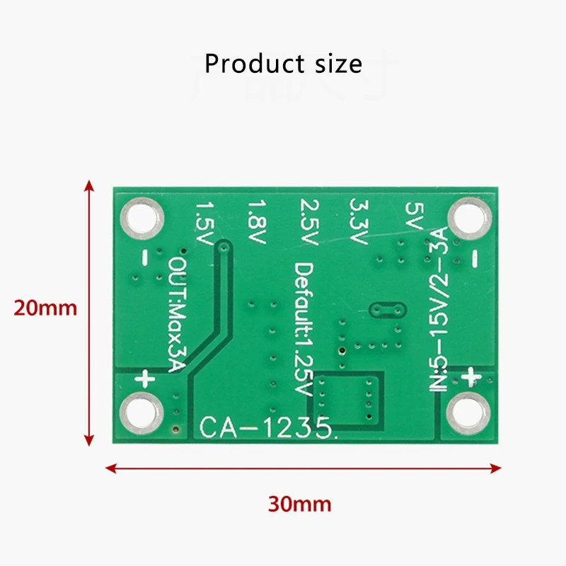 

CA-1235 Power Module, 1.25V 1.5V 2.5V 3.5V Output, 3A Adjustable Step-Down Module