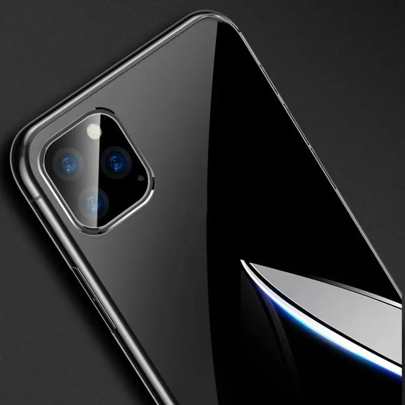 Suntaiho роскошный стеклянный чехол для iPhone 11 Pro XS Чехлы для MAX XR ультра тонкий прозрачный задний стеклянный чехол для iPhone X 7 8 Мягкий край
