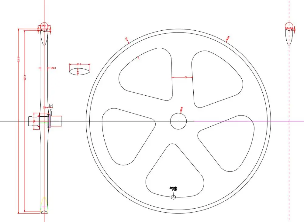Клинчерная покрышка из углеродного волокна 5/spoke углеродное колесо 55 мм для