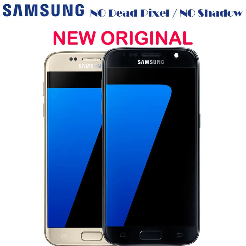 Новый ЖК дисплей с рамкой для SAMSUNG Galaxy S7 G930 G930F G930A G930V дигитайзер сенсорный экран в