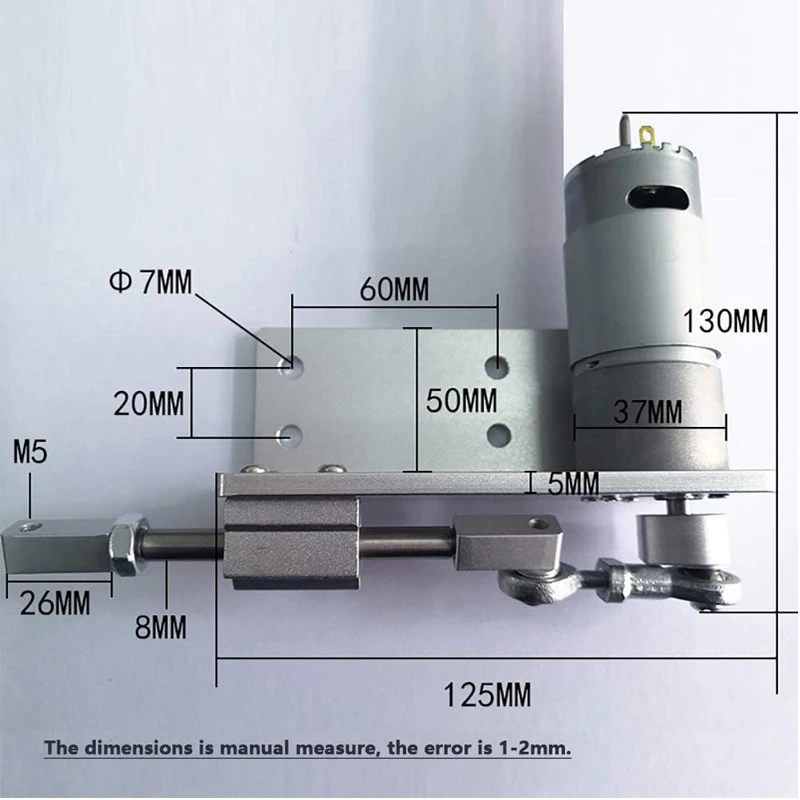 DIY дизайн DC 12 В 10-900 об/мин комплект линейных приводов ход поршневого двигателя