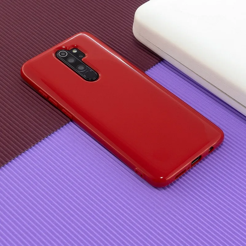 Блестящая цветная задняя крышка для Xiaomi Redmi Note 8 Pro Чехол чехол Блестящий Мягкий
