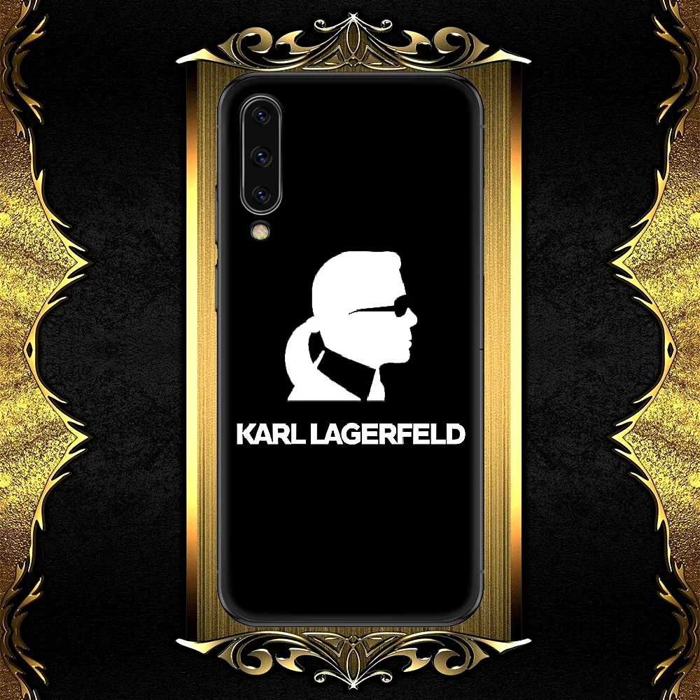 

Lagerfeld Karls Brand Phone Case Cover For Samsung Galaxy A7 9 8 10 20 20e 21 S 30 30S 31 41 50 50S 51 70 71 91 black Coque