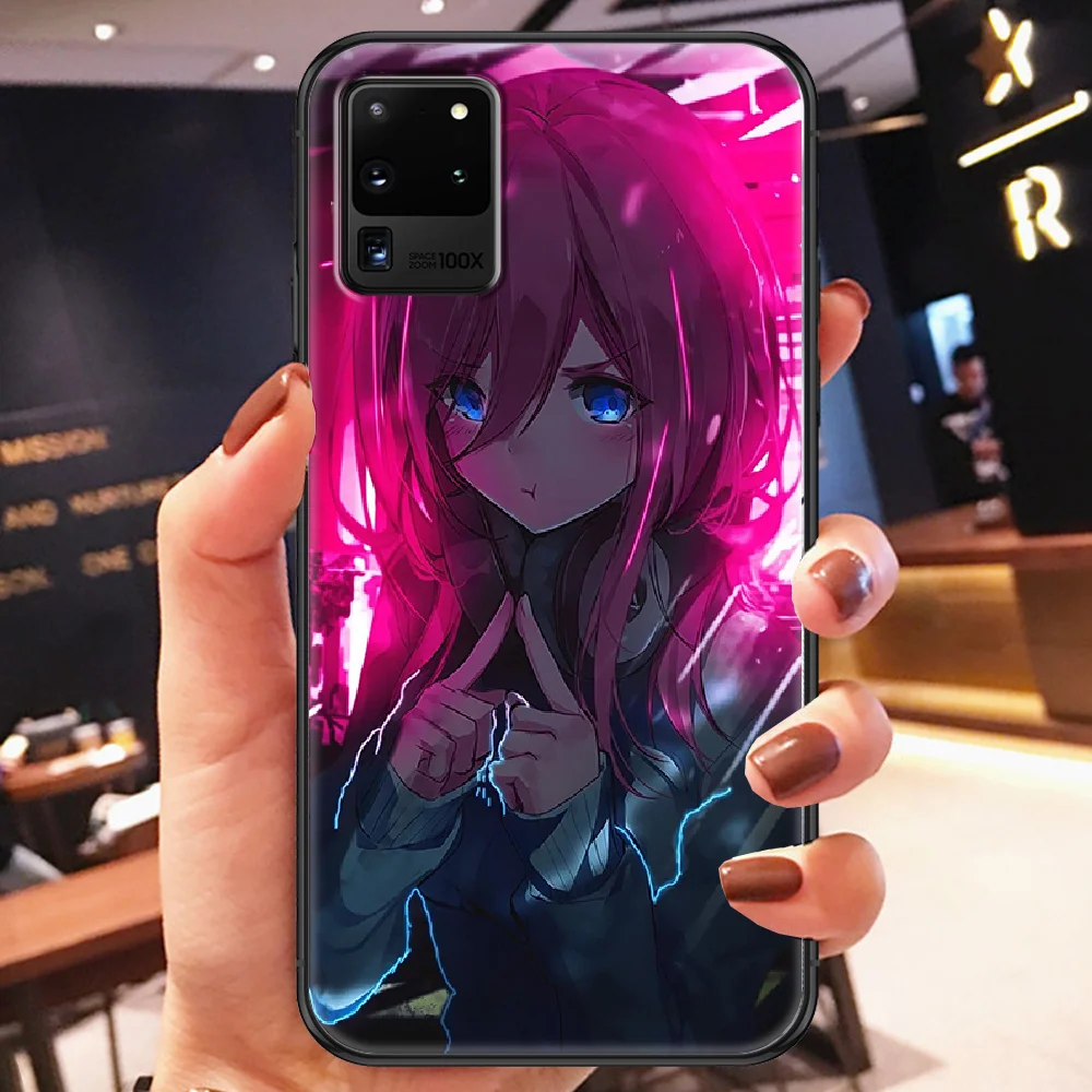 

Cute Anime mikus Phone case For Samsung Galaxy Note 4 8 9 10 20 S8 S9 S10 S10E S20 Plus UITRA Ultra black art back 3D Etui trend