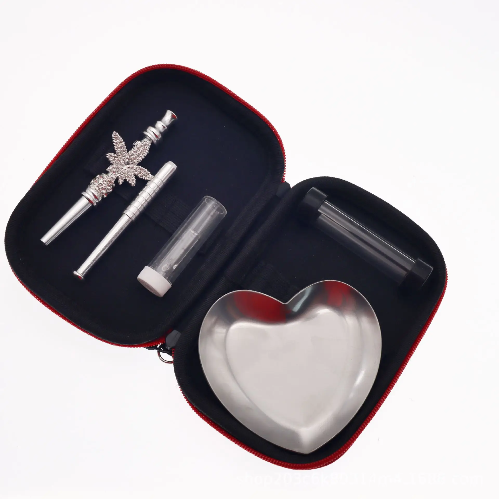 Металлический Набор для курения с ножницами в форме листьев стеклянная бутылка