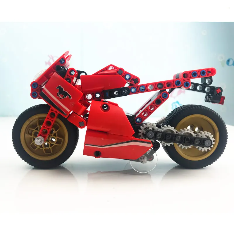 Сборочные строительные блоки 1:4 пластиковые детали для велосипеда модель