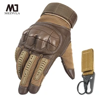 medyla touchscreen pu leather motorcycle full finger gloves protective gear racing pit bike riding motorbike moto motocross a16