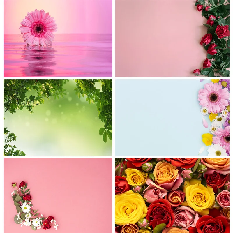 

ZHISUXI Vinyl Custom Rose Flower Photography Background Props Photographic Backdrops For Photo Studio 21601HER-02