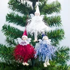 Украшение для рождественской елки, кукла ангела, подвеска в виде крыльев
