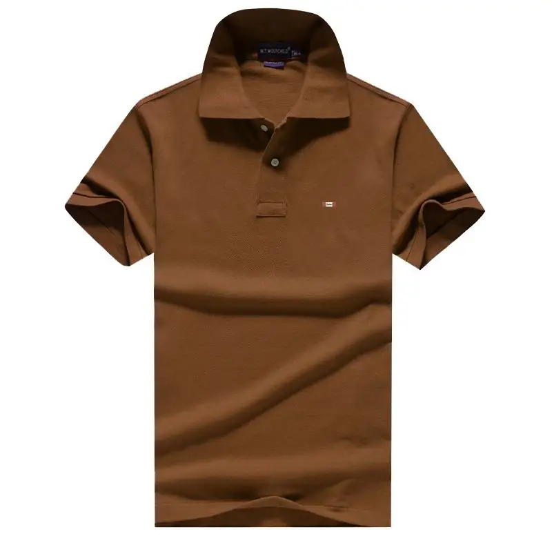 Топ качество 2020 летние мужские рубашки поло с коротким рукавом 100% хлопок большие