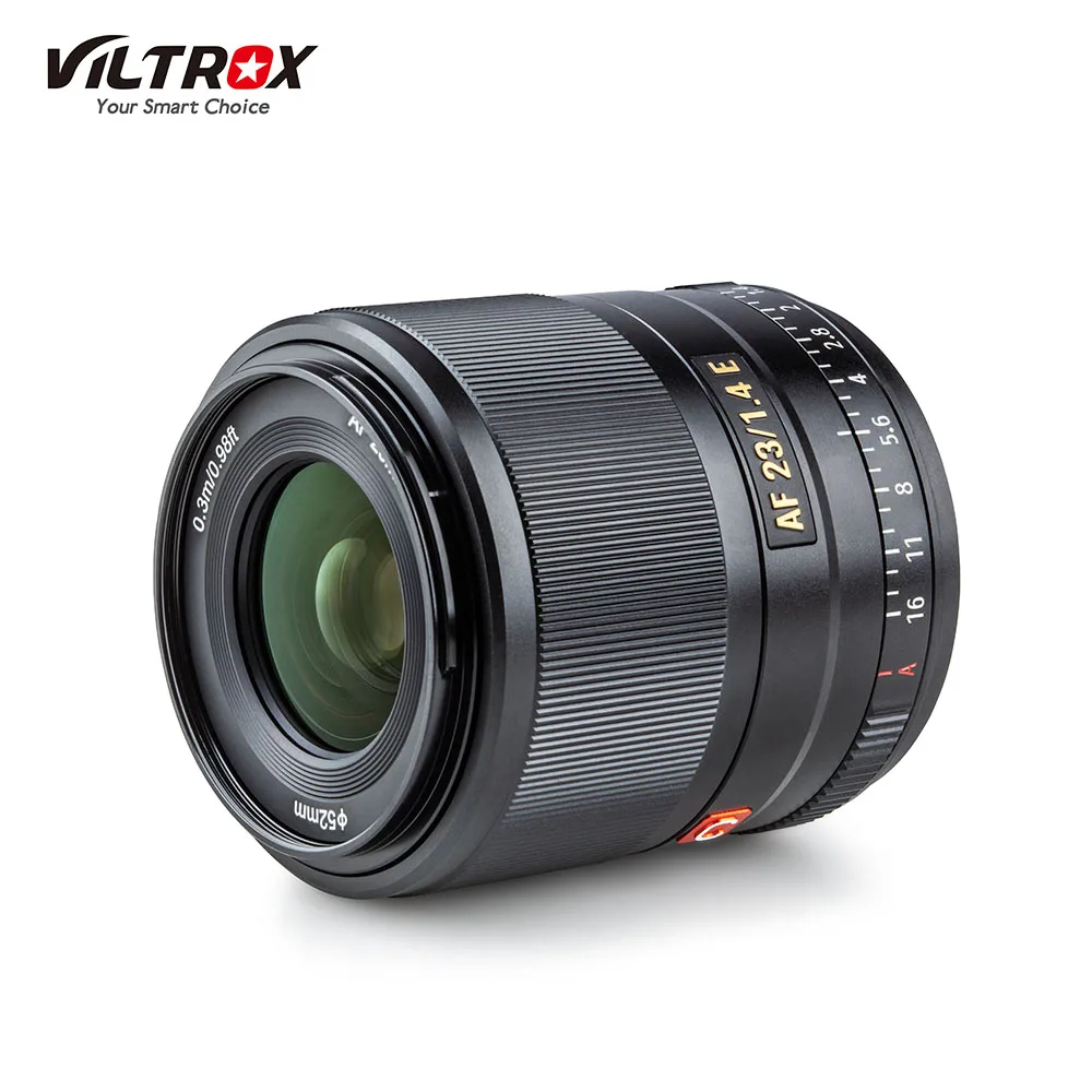 

Объектив VILTROX AF23/1.4E 23 мм F1.4 с большой апертурой, объектив с автоматическим/ручным фокусом, зеркальная фотокамера Sony A6000 A6300 A6600