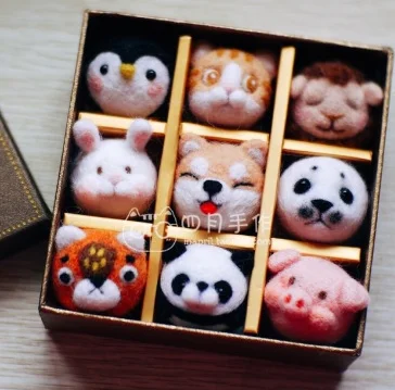 Набор для рукоделия из шерсти и войлока с изображением милого пищевого