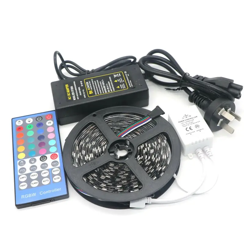 SZYOUMY DC12V 5 м RGBW 300 Светодиодная лента 5050 SMD черные PCB лампы RGBWW ленточный светильник +