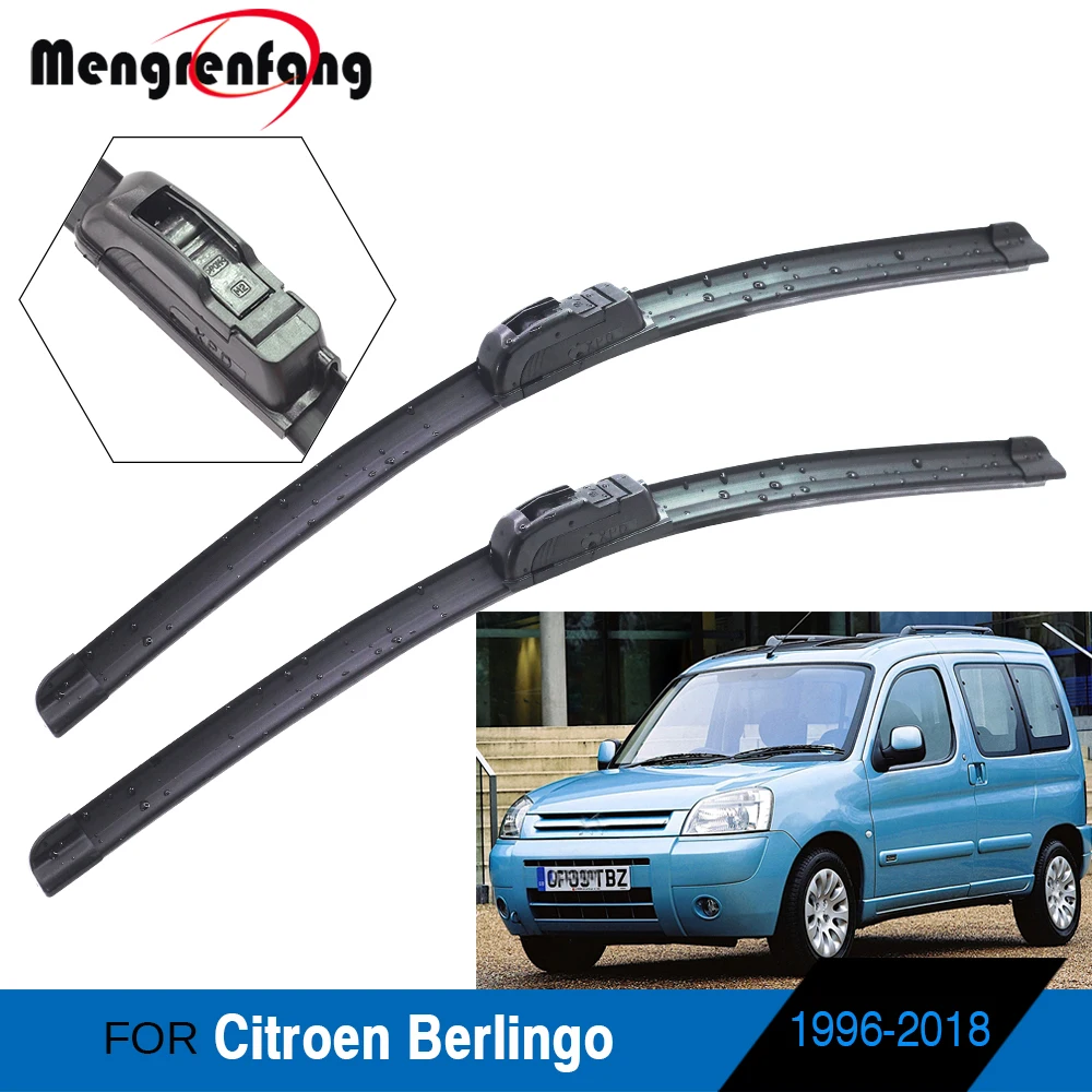 Щетки стеклоочистителя для Citroen Berlingo мягкие резиновые передние щетки J Hook &amp Push