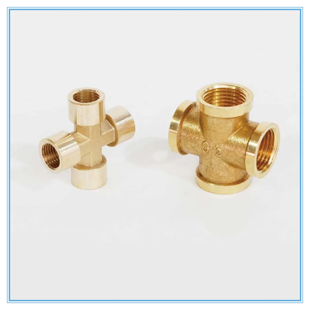1 шт. латунный фитинг для труб 4 ходовой разъем крестообразный 1/4 &quot3/8&quot 1/2 &quot
