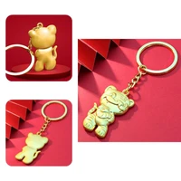 key holder ring useful exquisite wide application traditional style tiger keychain for schoolbag key ring pendant key ring
