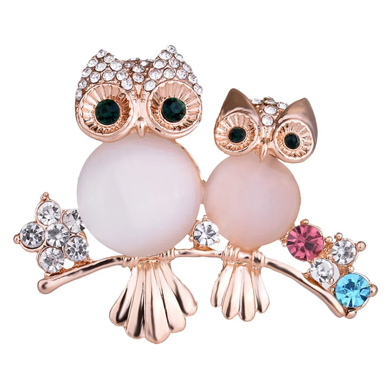 Старинная Женская Мужская брошь в виде совы корейский сплав цинка модный