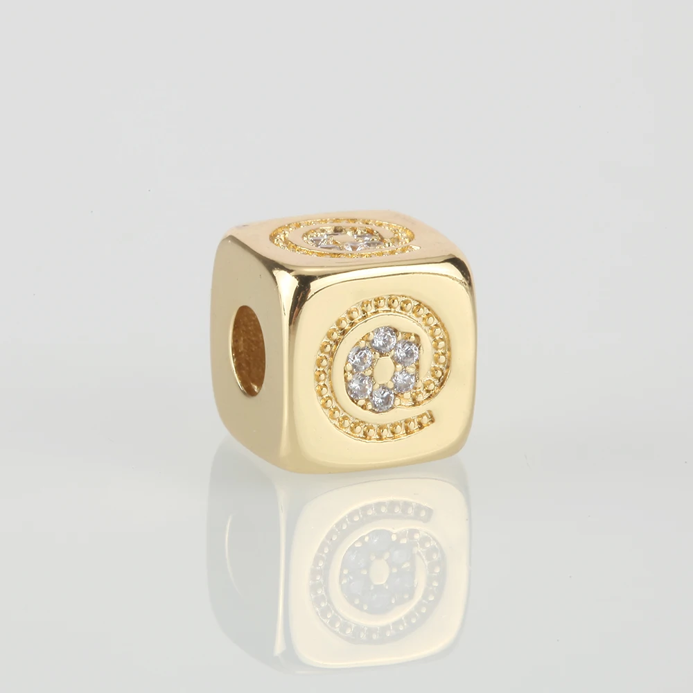 Разделительные золотые бусины для изготовления ювелирных изделий винтажные