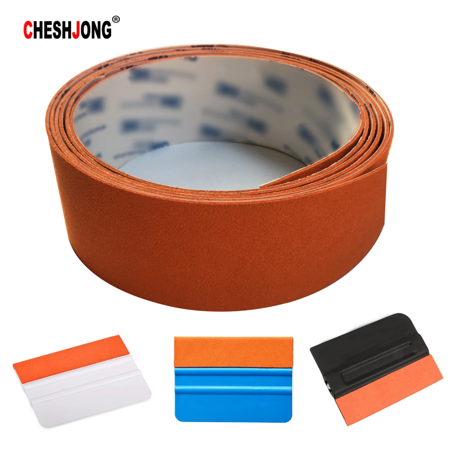 Тканевая виниловая замшевая пленка Cheshjong из углеродного волокна для скребка карт