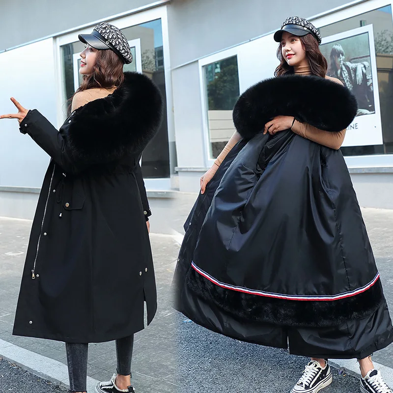 Women's Warm Jacket Winter Oversize X-Long Plus Size Coat Female Parkas Boutique Women Clothing 2020 Ladies Coats and Jackets | Женская