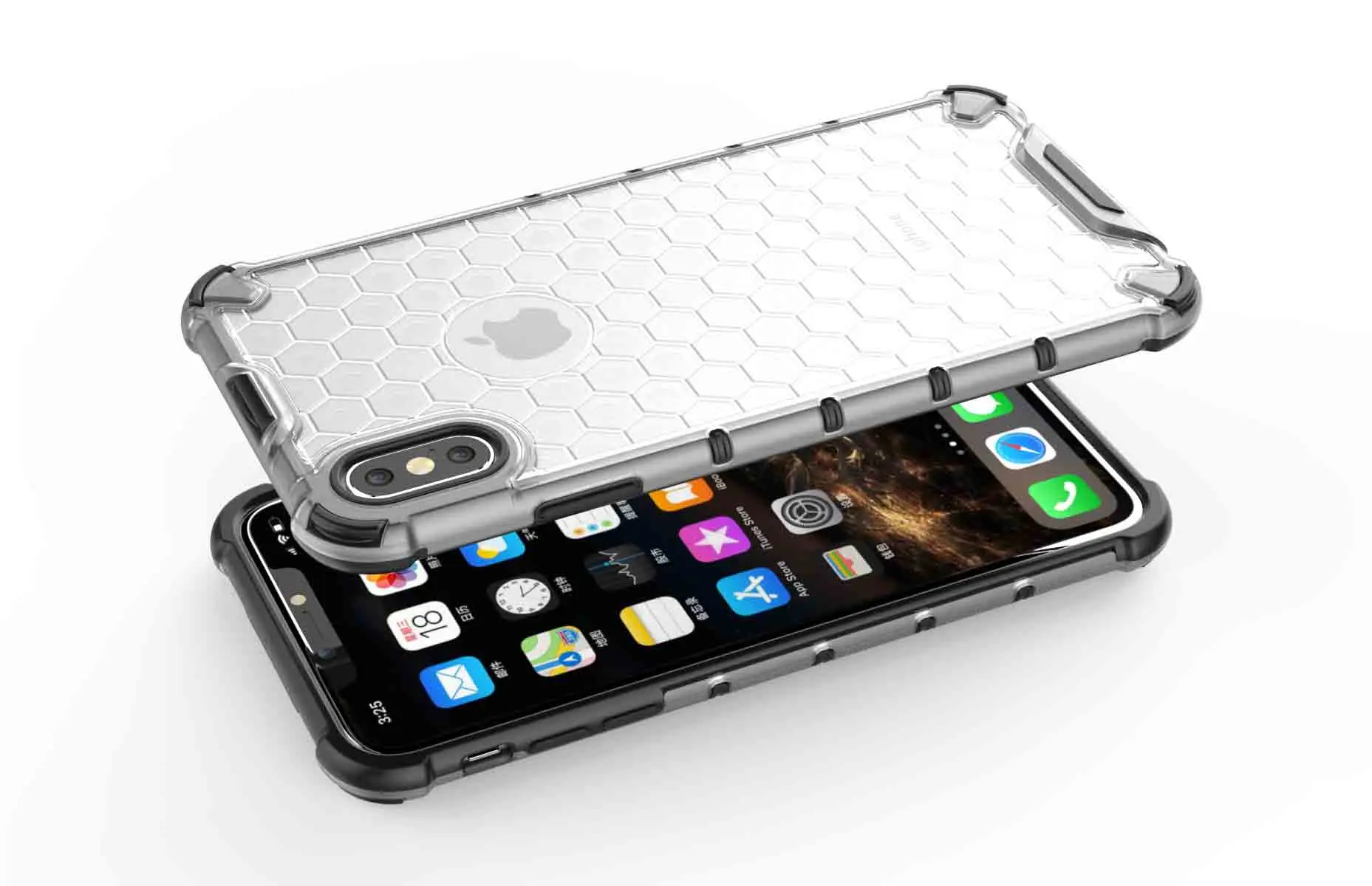 Protection Rugged Hybrid Armor Soft Silicone Case PU Phone case for Iphone max mobile phone cases Coque Back Cover |