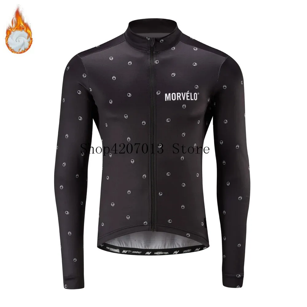 2019 Новинка Morvelo Зима Весна Тепловая флисовая Светоотражающая велосипедная