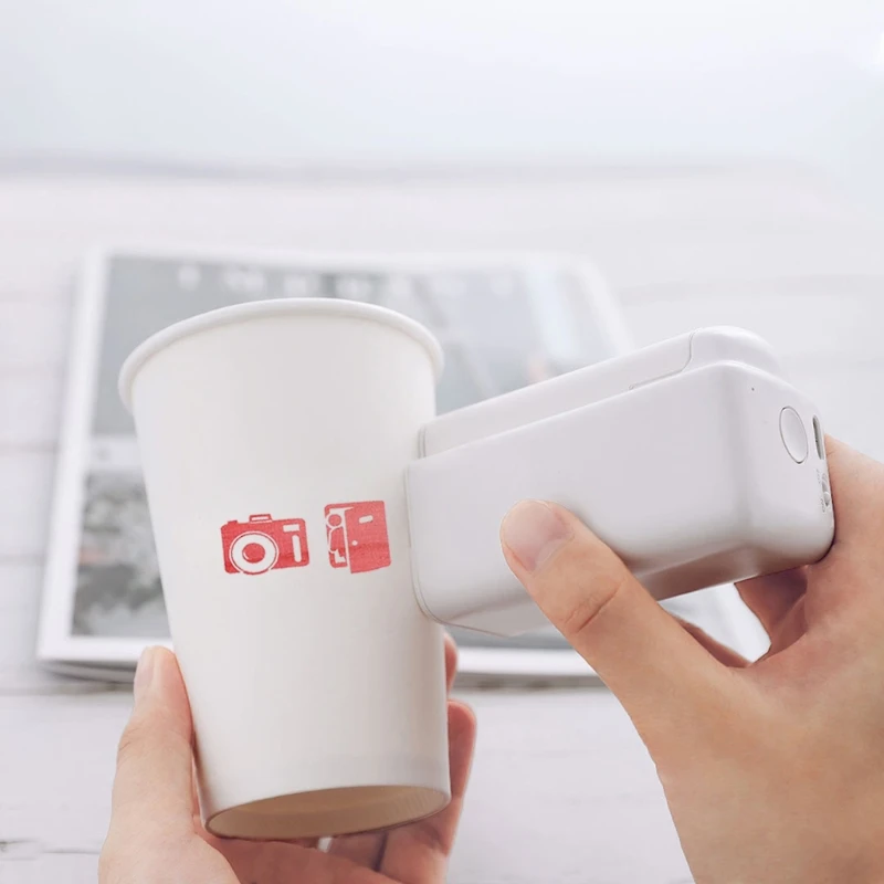 

Portable Handheld Inkjet Printer Digital Stamping Crafting on Wood Glass T-Shirt Tattoo Printer APP for Customized Content