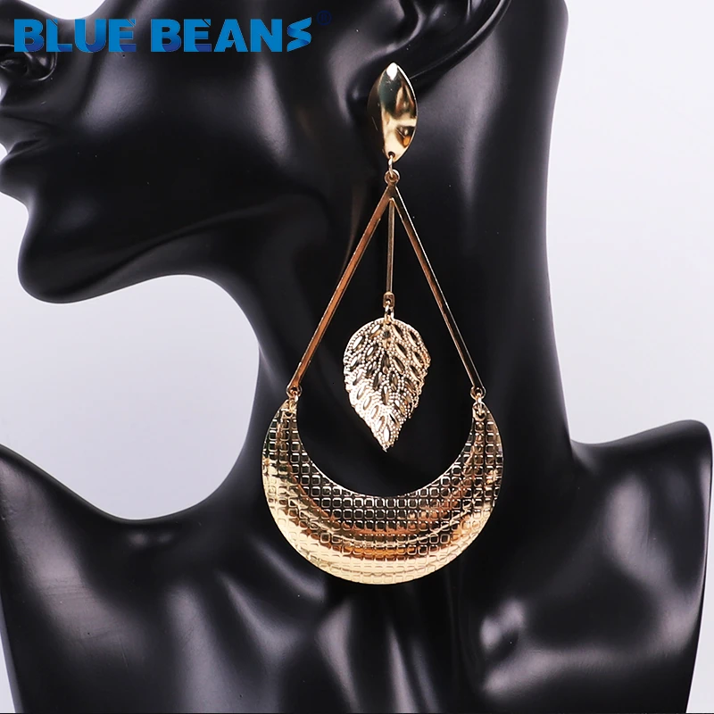 2019 модные золотые серьги для женщин длинные висячие металлические ювелирные