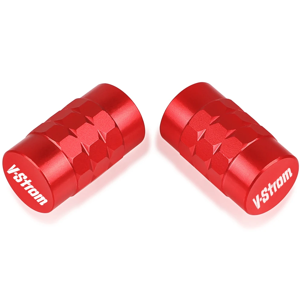 

with Logo "V-STROM" For SUZIKI VSTROM V-STROM 1700 XT Wheel Tire Valve stem caps Cover Air Aluminum Alloy Valve Caps Stem Cover