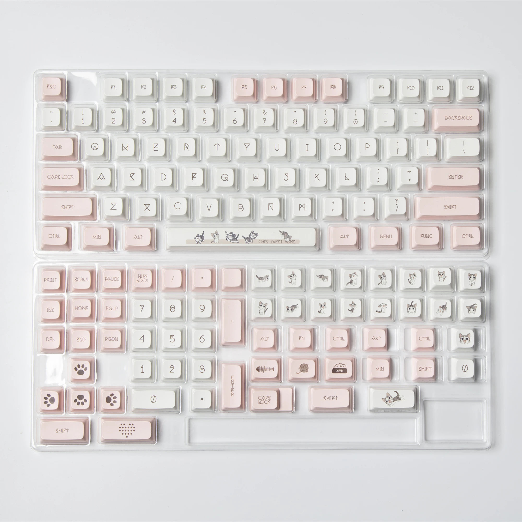 

137 Keys XDA Keycaps PBT Dye Sub Keycap Miaomiao Theme For Cherry Mx Switch GMMK Pro Gaming Mechanical Keyboard 61 64 68 98