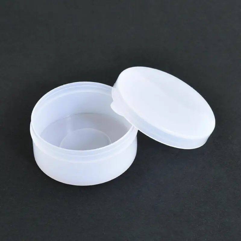 50PCS 10g White Plastic Cosmetic Sample Container Mini Jars Pot Small Empty Box