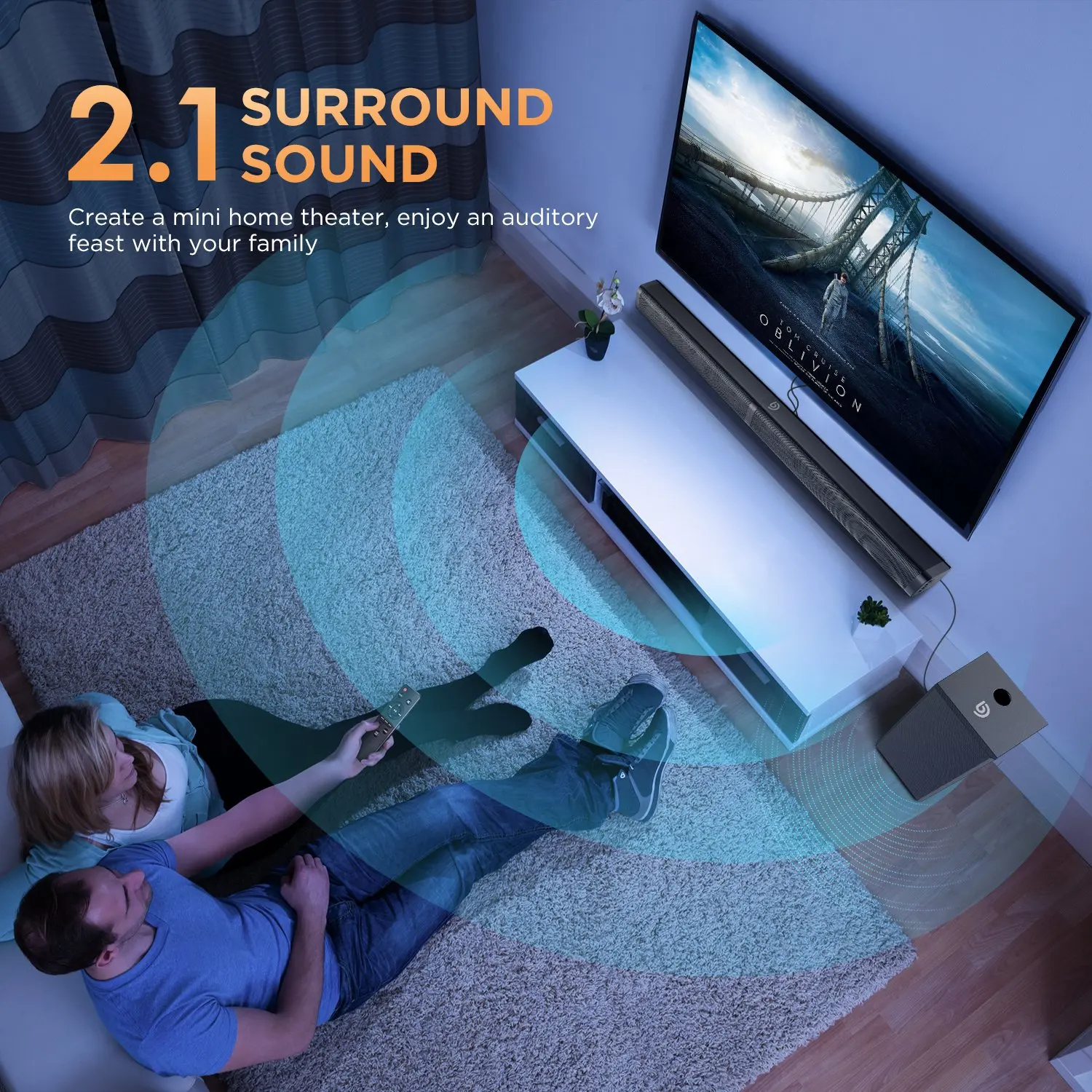 Саундбар BOMAKER 2 1 CH TV сабвуфер 5EQ дБ домашний кинотеатр 3D объемная система Bluetooth