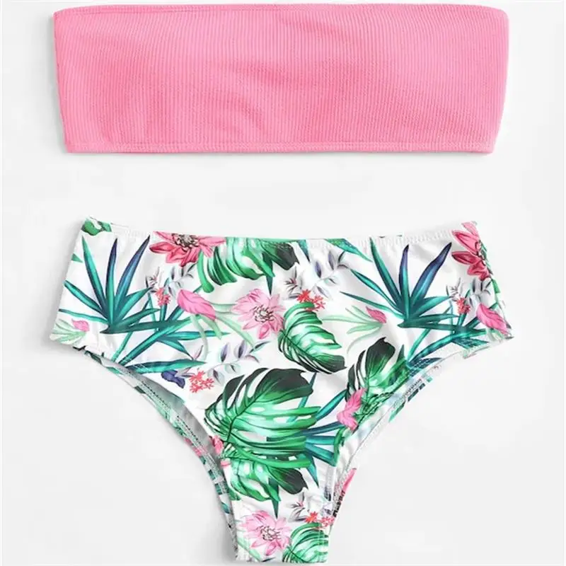 

2021 European and American bra pop Bikini Swimsuit women's fashion sexy print fast sell new