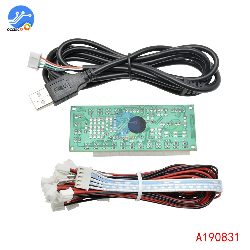 2 шт. 2x Нулевая задержка аркадный USB кодировщик ПК для джойстика и кнопки MAME Fight Stick