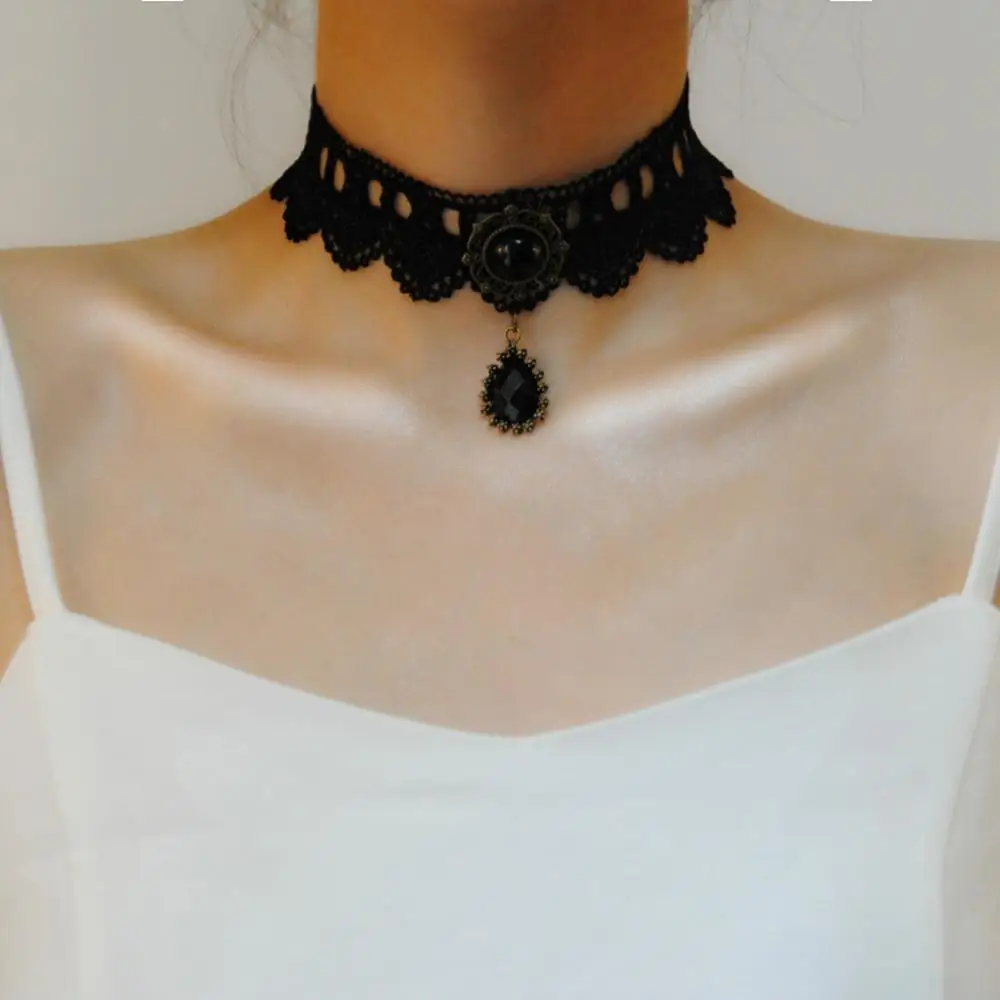 1 шт. кружевное ожерелье с кисточкой и татуировкой в готическом стиле | Украшения
