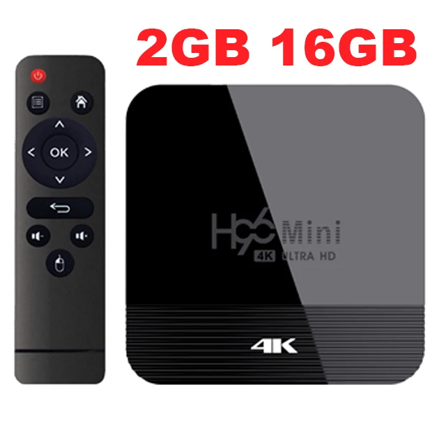 Smart TV Box H96 мини H8 Android 9 0 2G/16G RK3228A 2 4G/5G двойной WI FI BT4.0 4K HD Смарт медиаплеер ТВ Декодер