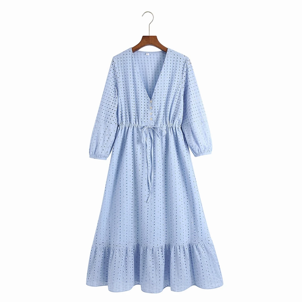 

Женское платье с вышивкой, летний сарафан миди с вышивкой, 2021