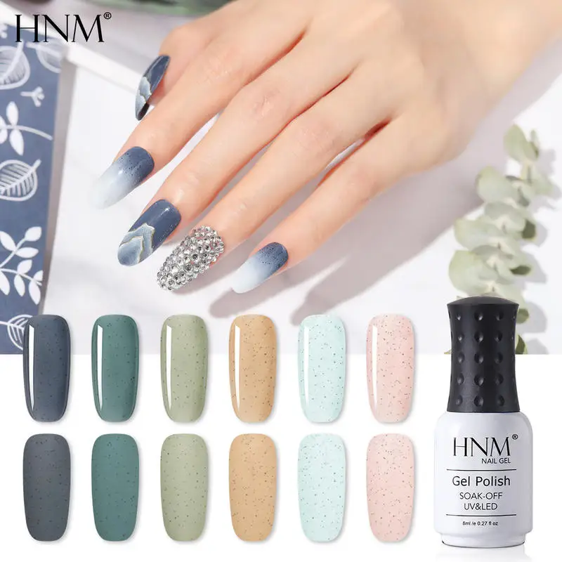 HNM 8 мл КОРАЛЛОВЫЙ ПЕСОК УФ гель лак для ногтей светодиодный отмачиваемый
