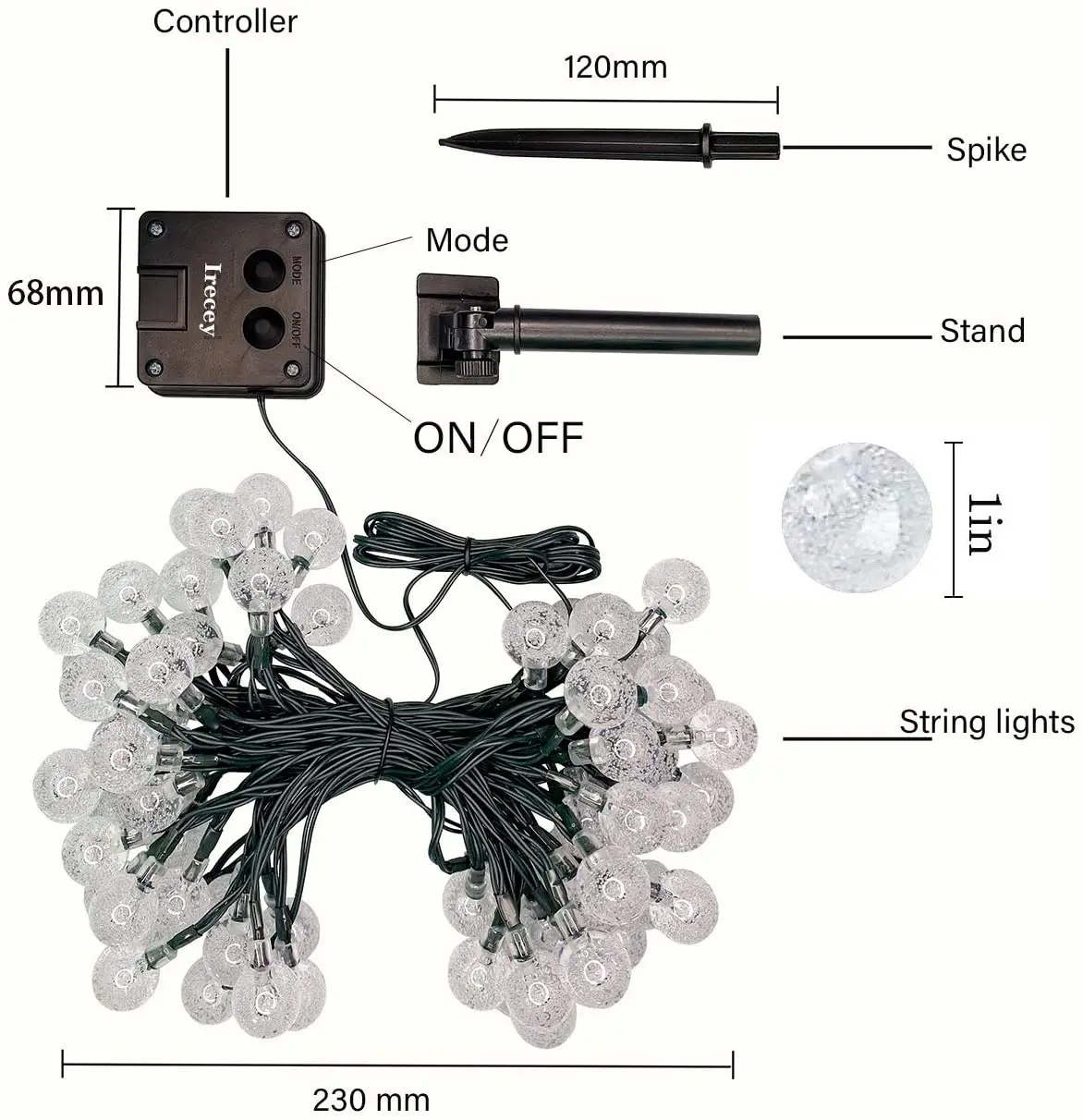 

Solar String Lights LED String Fairy Lights Outdoor Lighting Solar Lamp Waterproof Led Solar Light for Garden Decoration Garland