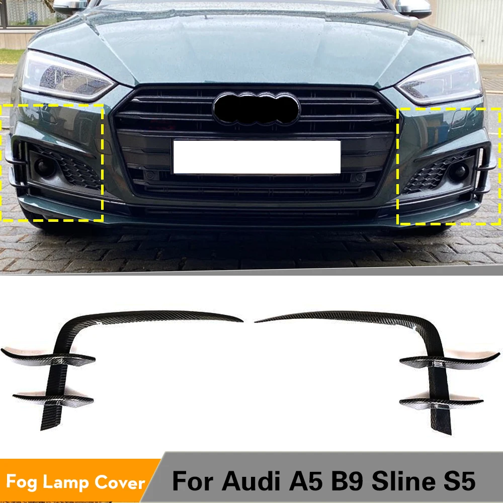 Передний бампер Candards противотуманный гриль крышка отделка для Audi A5 B9 Sline S5 2017-2019