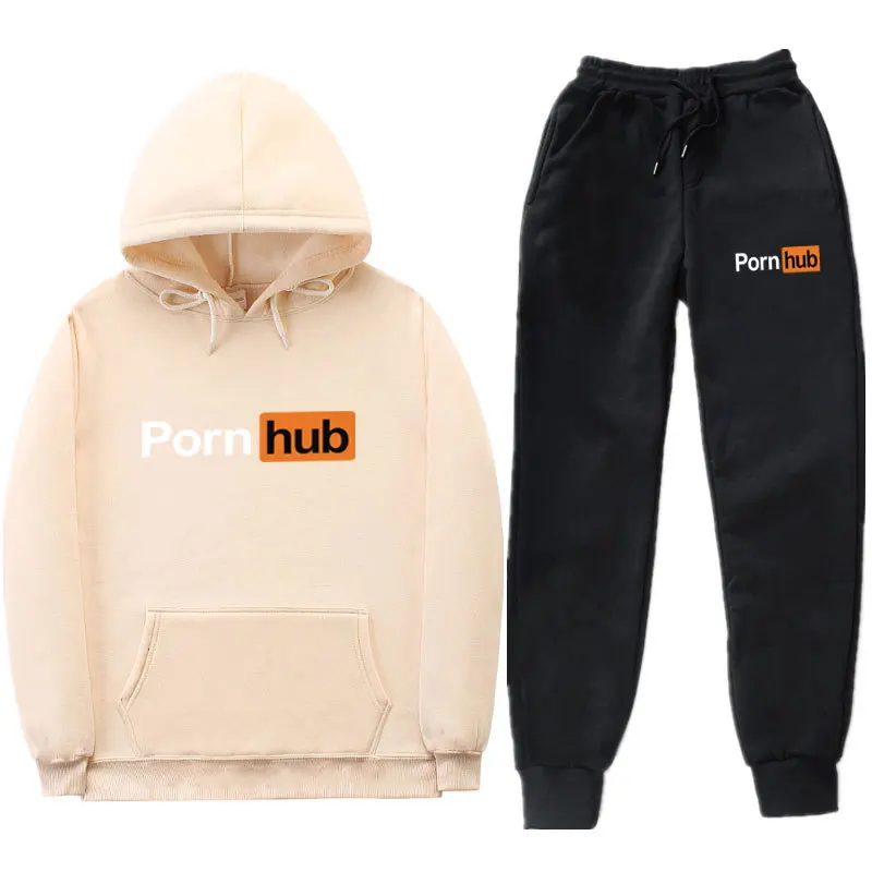 

2021 Spring And Autumn Men's Sets Loose Men Clothing Fashion Suits Sports Sweatshirt Hooded Clothes + Long Pants Two-Piece