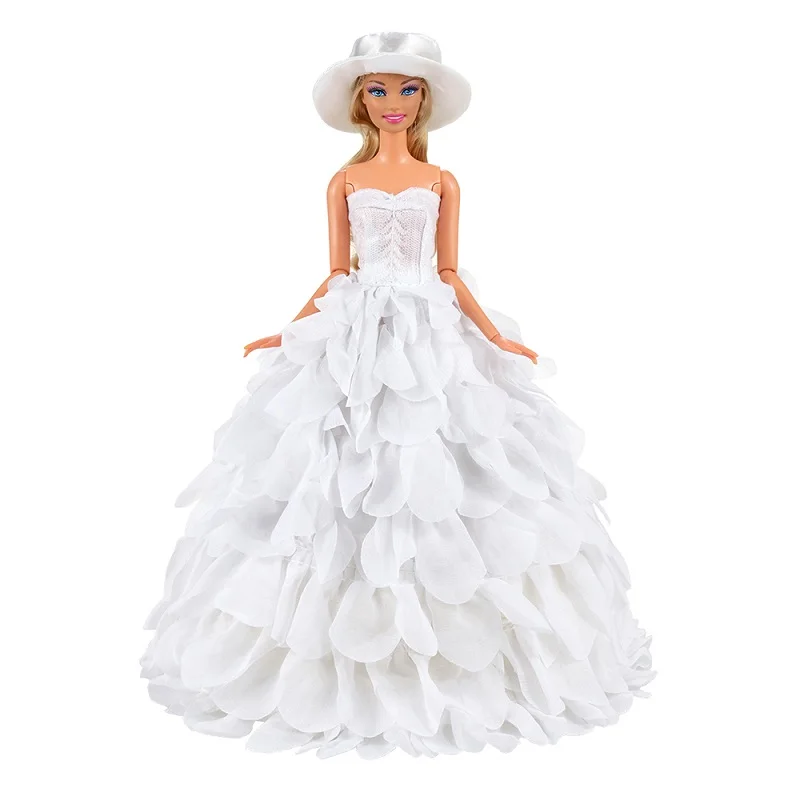 No Doll Новая красивая мода ручной работы свадебное платье куклы аксессуары нашего поколения куклы Одежда для Барби игры подарок детские игрушки - Цвет: No Doll