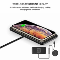 Universal Car Wireless Charger Silicone Pad Cradle Stand Dock 10W Wireless Fast Charging For Android Ios Smartphone Accessory