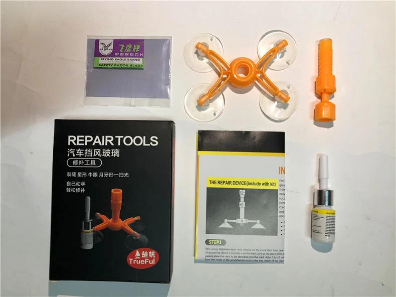 Инструменты для ремонта лобового стекла автомобиля набор стекол и трещин клей из