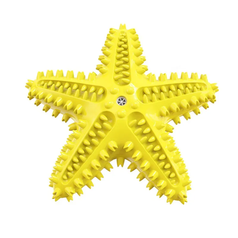 

Pet Dog Molar Stick Leaking Food Dog Toothbrush Starfish Sound Toy