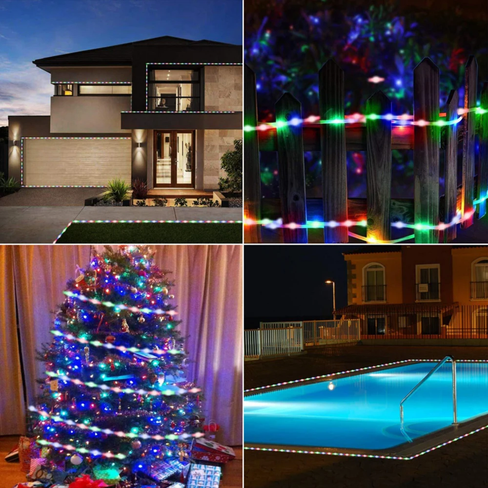 3m 5m Solar LED Strip Tape Light Flexible String Lamp 2 Mode Auto ON/OFF Outdoor Waterproof Christmas Decoration | Лампы и освещение
