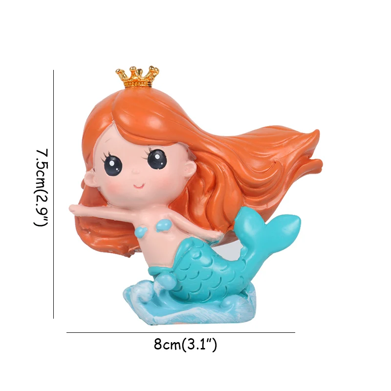 mermaid cake decor WEIGAO Русалочка, вечерние, декоративные, Русалочка, на день рождения, одноразовый набор столовых приборов под морем, для девочек, для первого дня рождения - Цвет: mermaid cake decor