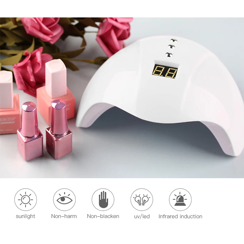 УФ лампа для сушки ногтей инструменты сухих 24 Вт светодиодная сухой ногти всех