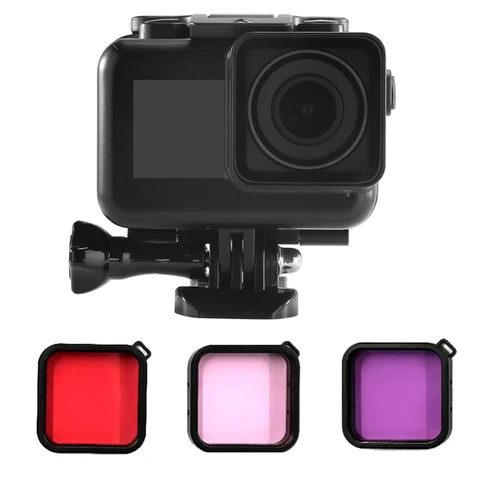 61 м водонепроницаемый чехол Защитный чехол для дайвинга + 3 цвета фильтра объектива для DJI OSMO экшн-камеры dji osmo экшн-камеры