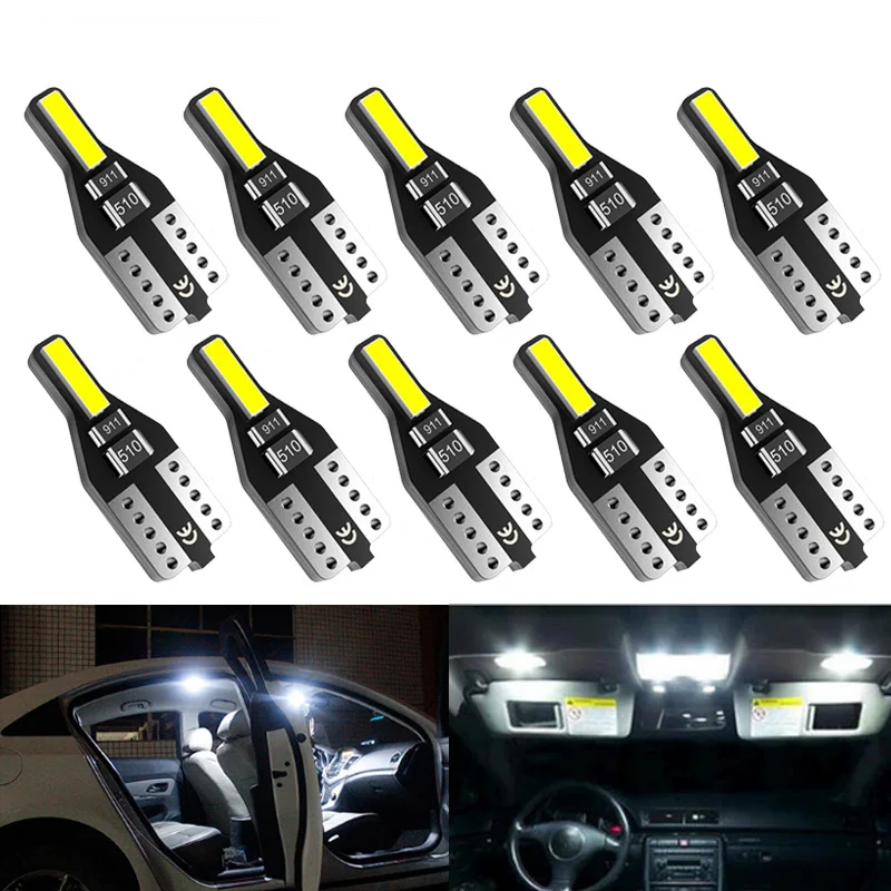2x W5W светодиодный T10 светодиодный внутренний автомобильный фонарь для Ford Focus 2 3 Fiesta Fusion Ranger Kuga S Max MK5 Mustang Escape светодиодный s для авто 12 В